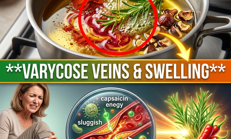 Erase the “Purple Lightning”! The Dr. Cayenne Pantry Oil Hack to Reactivate Leg Circulation