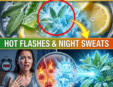 Stop Blasting the AC! The 1-Minute “Icy Blizzard” Sage Protocol for Hot Flashes & Night Sweats