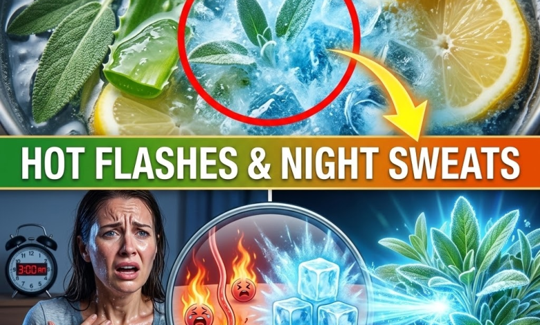 Stop Blasting the AC! The 1-Minute “Icy Blizzard” Sage Protocol for Hot Flashes & Night Sweats